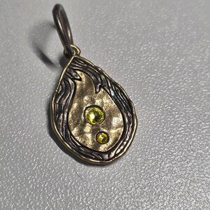 Jewelry In Candles/Waxing Poetic Brass & Swarovski Charm